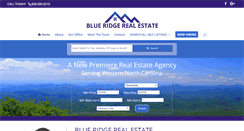 Desktop Screenshot of blueridgerealestate.com