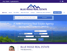 Tablet Screenshot of blueridgerealestate.com